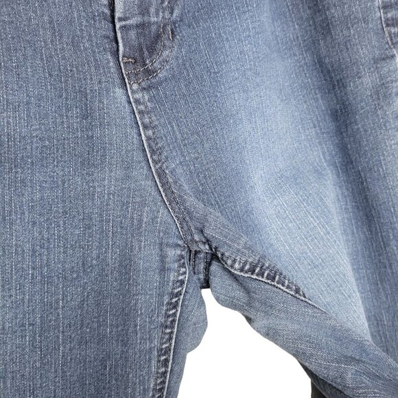 Liverpool Sz 14/32 Medium Wash Mid Rise Michelle Capri Cropped Blue Denim Jeans - Picture 4 of 12